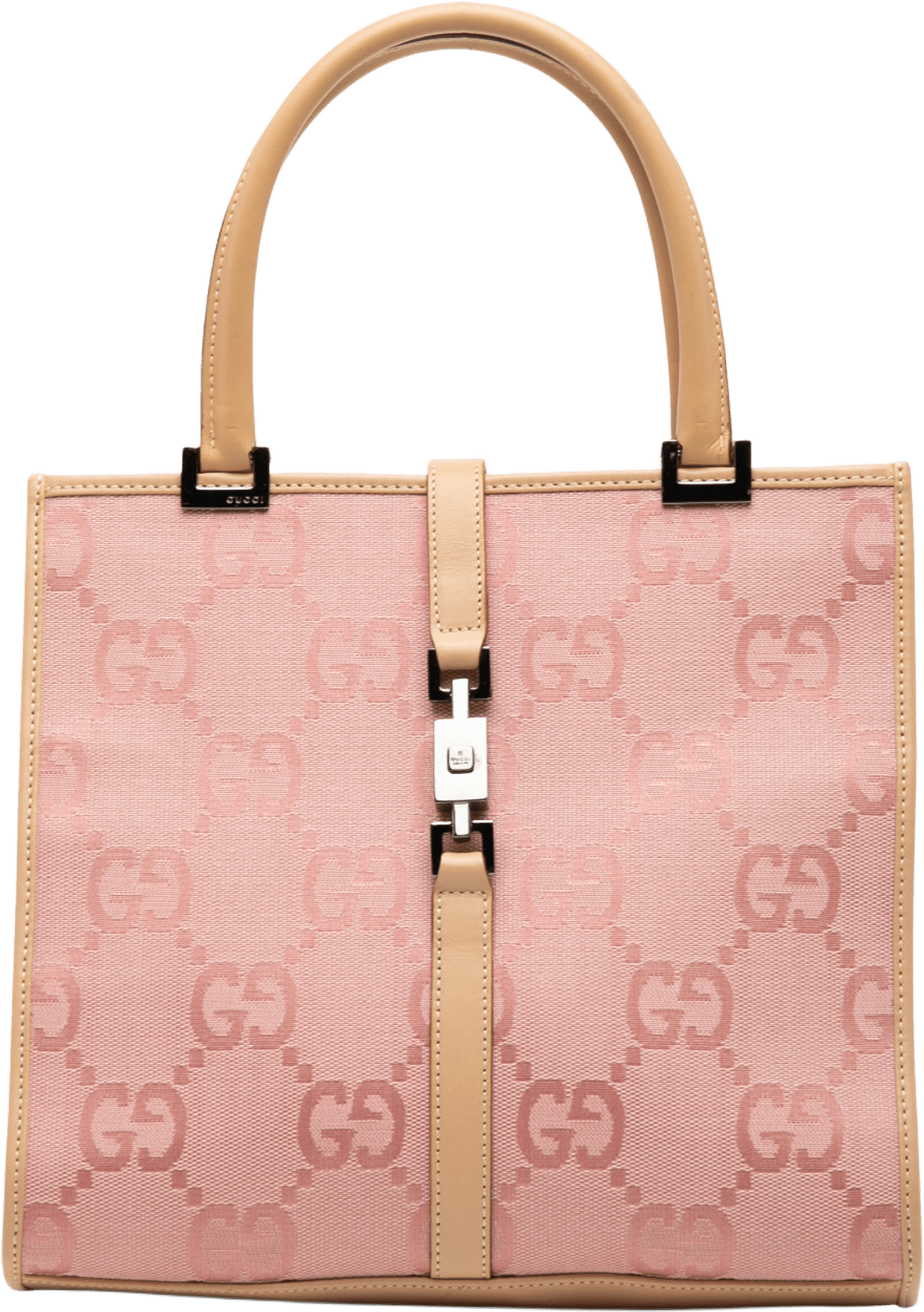 Gucci Gg Canvas Jackie Handbag, från Luxclusif, i färgen pink.