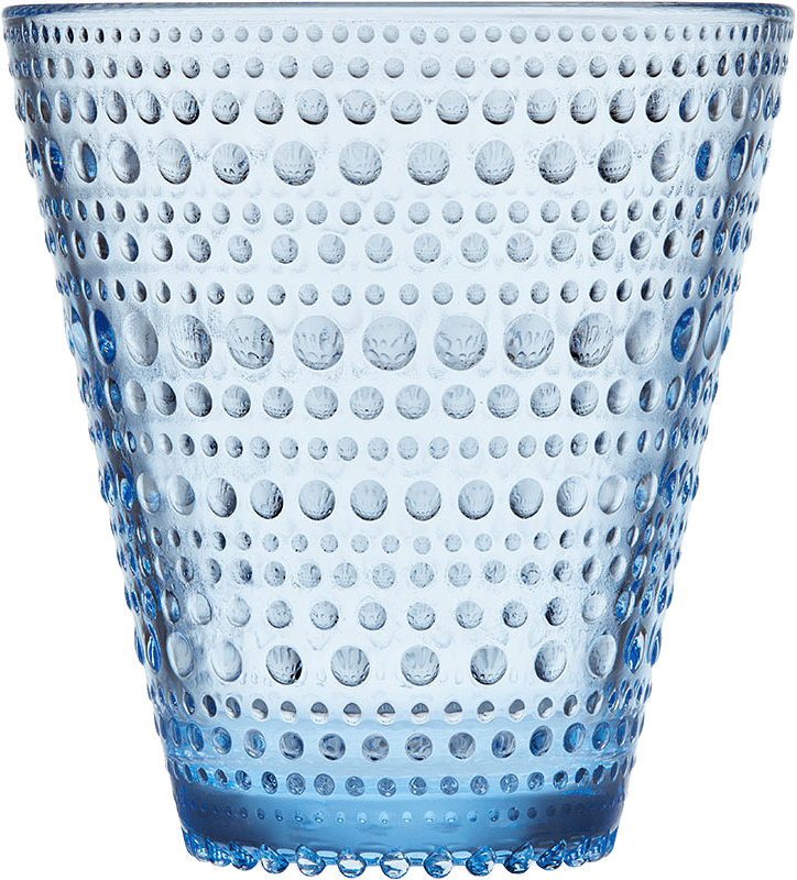 Kastehelmi Dricksglas 30 cl 2 st, från Iittala, i färgen Aqua.