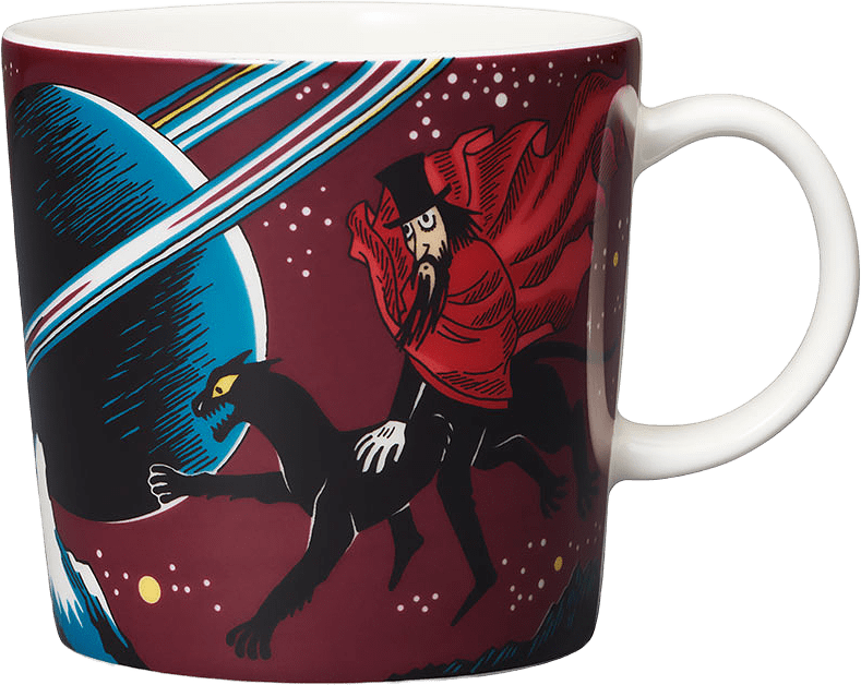 Muminmugg 30 cl, från Arabia, i färgen Trollkarlen.