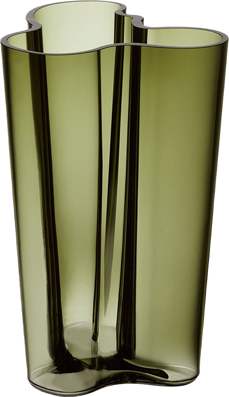 Vas Aalto, 25,1 cm, från Iittala, i färgen Mossgrön.