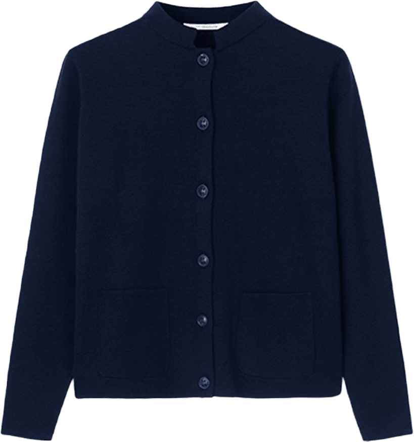 Cardigan Dell, från Sibin Linnebjerg, i färgen Navy.