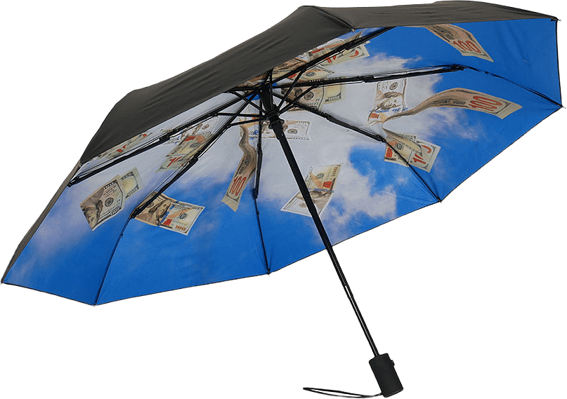 Paraply Cash Flow, från HAPPYSWEEDS, i färgen Blue.