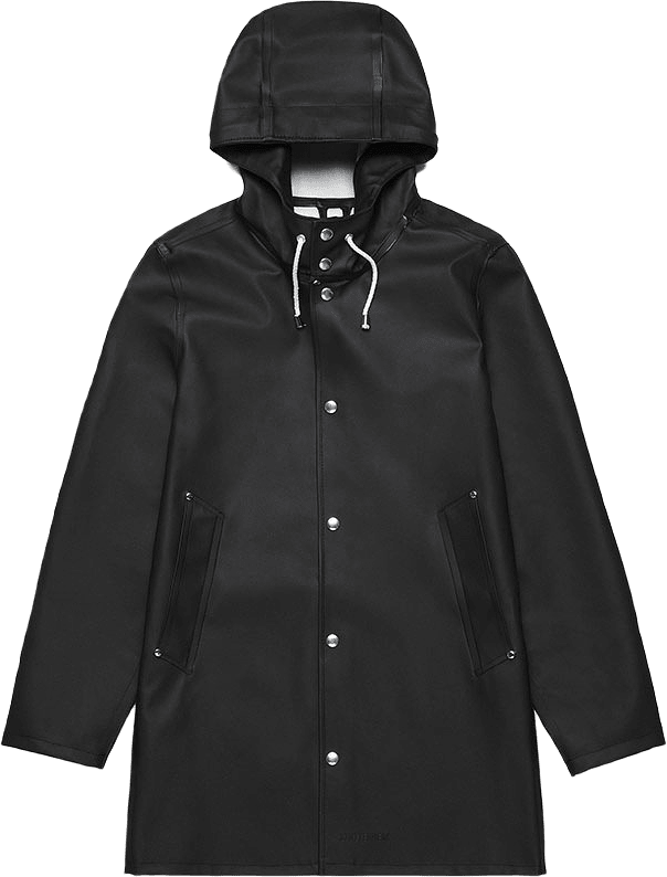 Regnjacka Stockholm Black, från Stutterheim, i färgen Black.