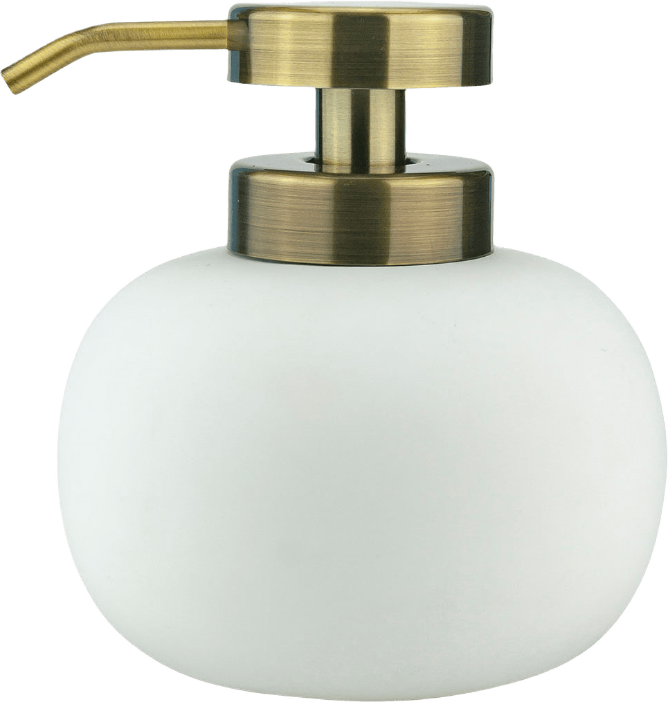 Tvålpump Lotus, vit, från Mette Ditmer, i färgen Hvit.