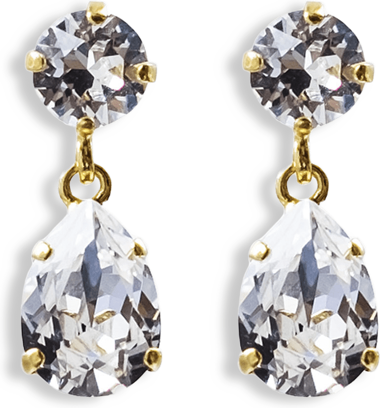 Mini Drop Earrings Crystal