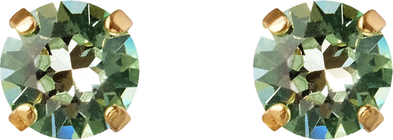 Classic Stud Earrings Chrysolite