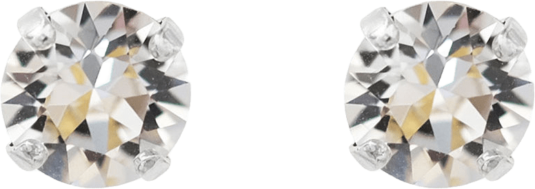 Classic Stud Earrings Crystal, från Caroline Svedbom, i färgen Silver.