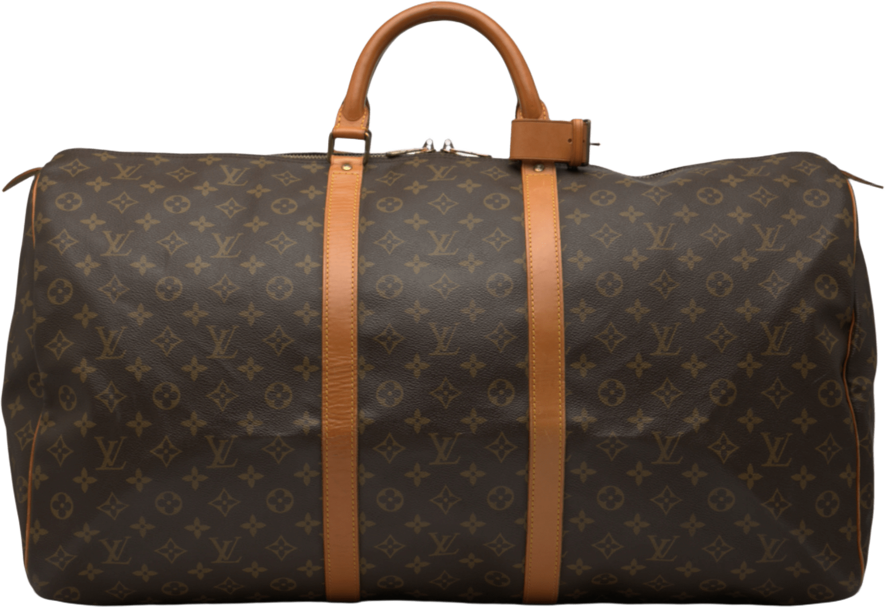 Louis Vuitton Monogram Keepall 60, från Luxclusif, i färgen brown.