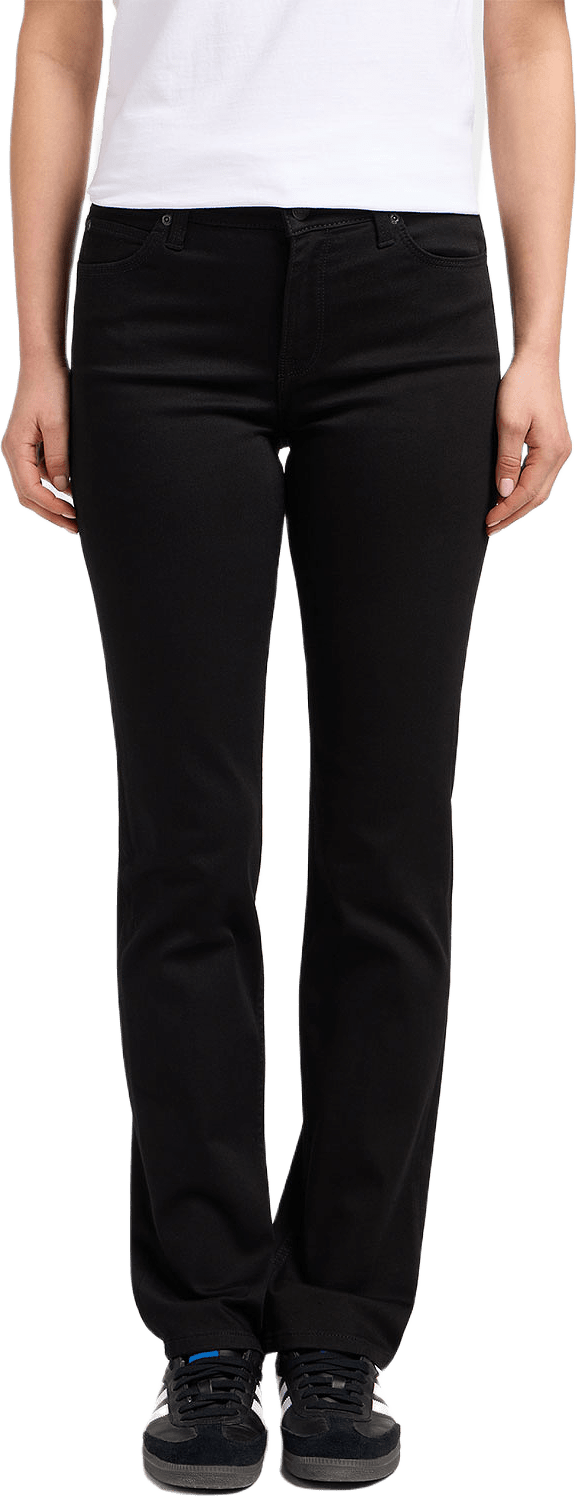 Jeans Marion Straight, från Lee, i färgen Black Rinse.