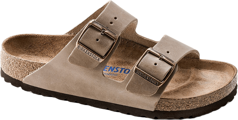 Arizona Soft Footbed, från Birkenstock, i färgen Tabacco.