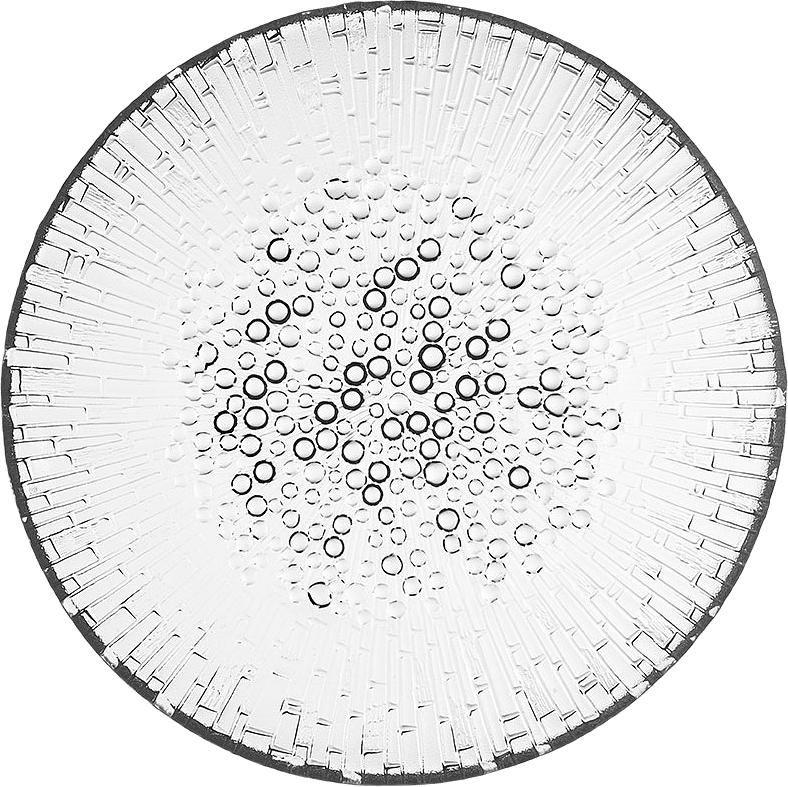 Tallrik Ultima Thule, Ø19 cm, från Iittala, i färgen Klar.