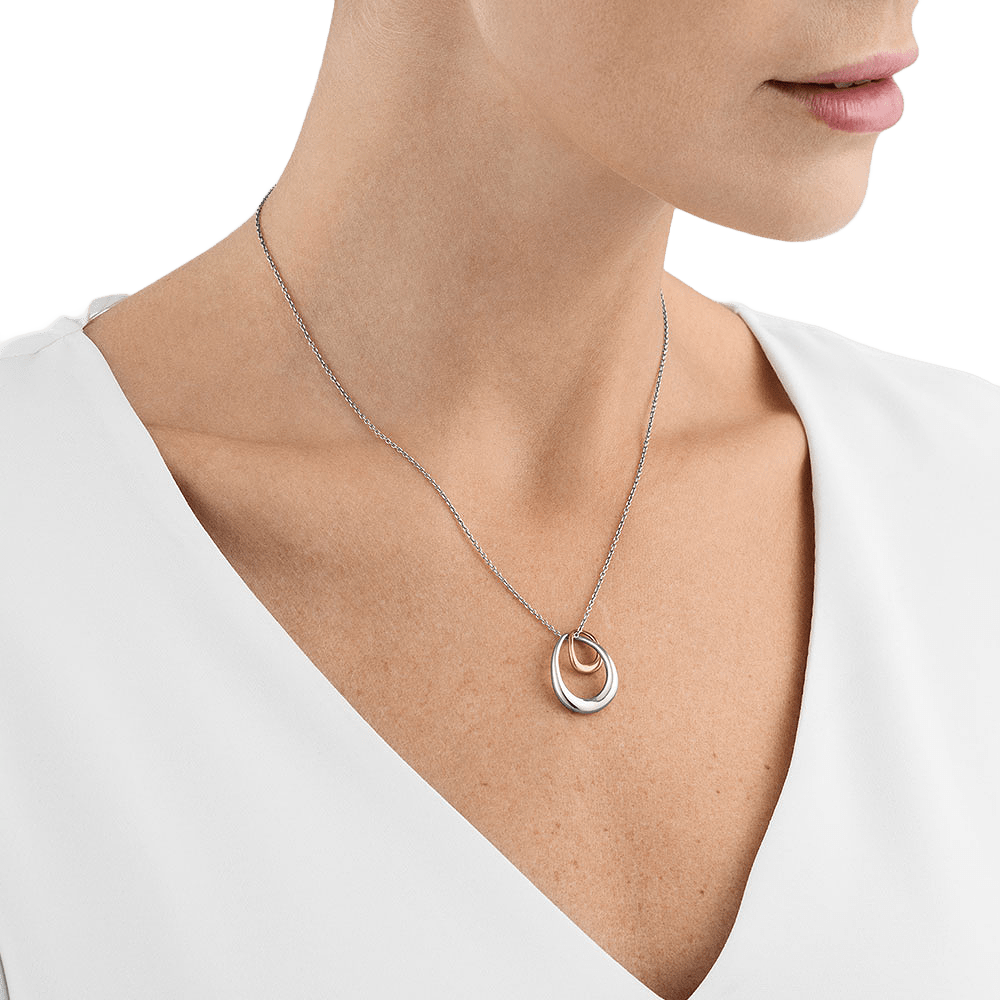 OFFSPRING PENDANT / HALSBAND SILVER & RÖTT GULD