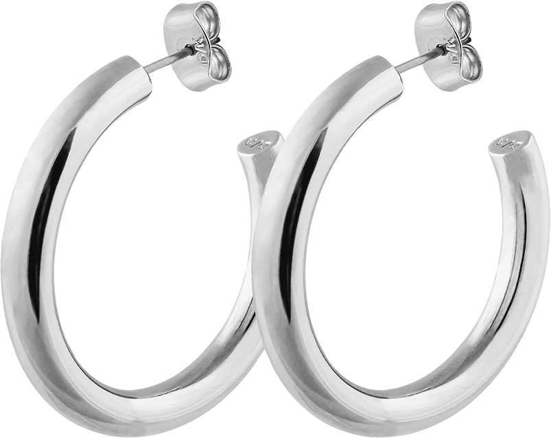Örhängen Cirkula, från Dyrberg & Kern, i färgen Silver.