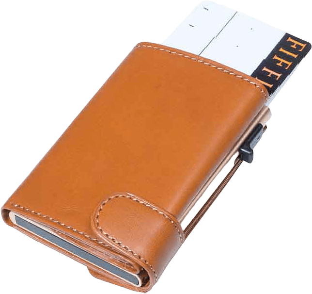 Furbo Card Wallet, från Tony Perotti, i färgen Cognac.