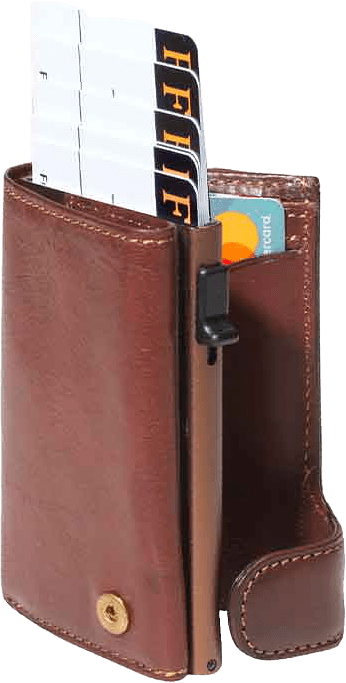 Furbo Card Wallet, från Tony Perotti, i färgen Dark Brown.