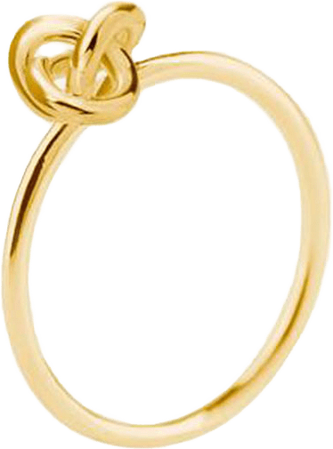 Le Knot drop ring, från Drakenberg Sjölin, i färgen Gold.
