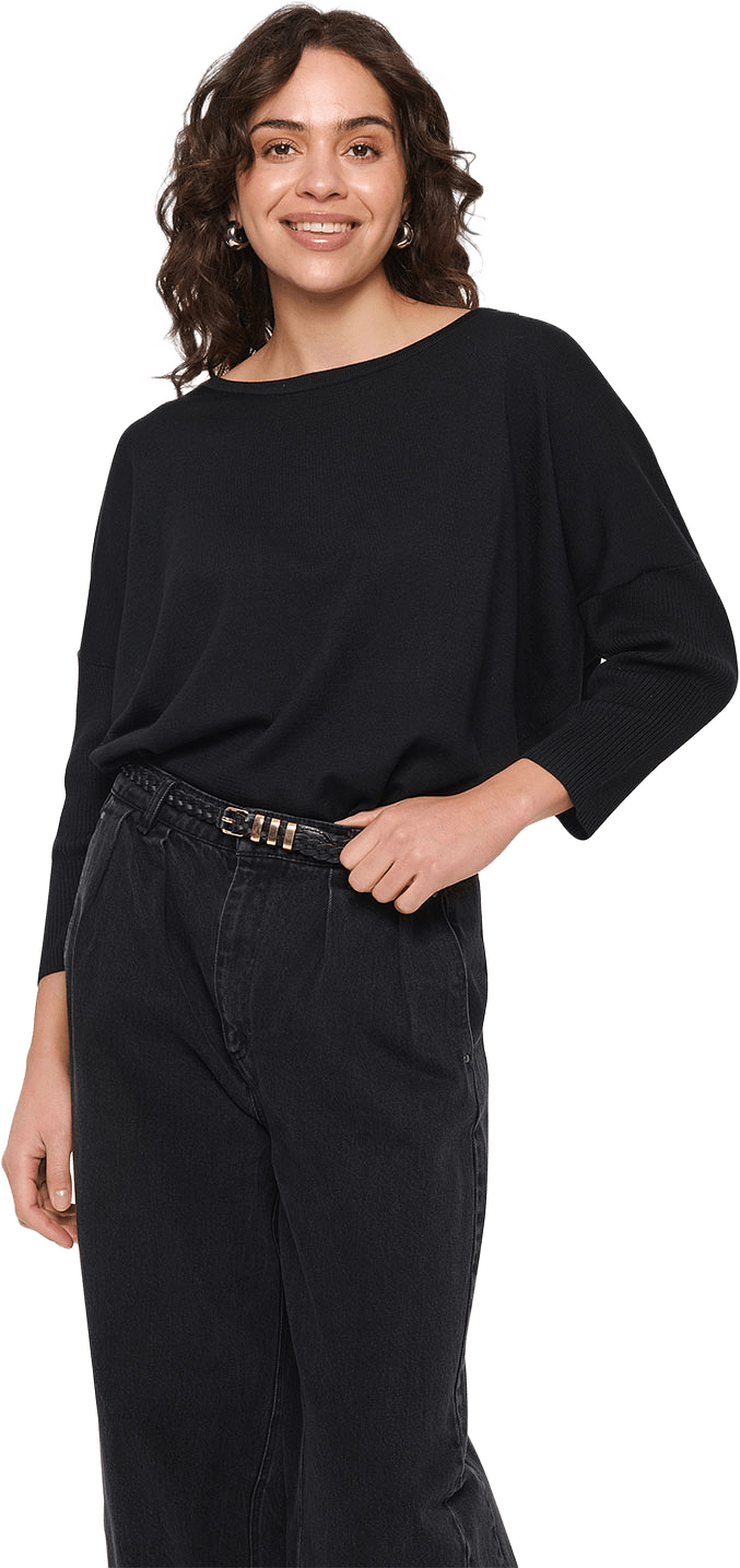MilaSZ Pullover, från Saint Tropez, i färgen Black.