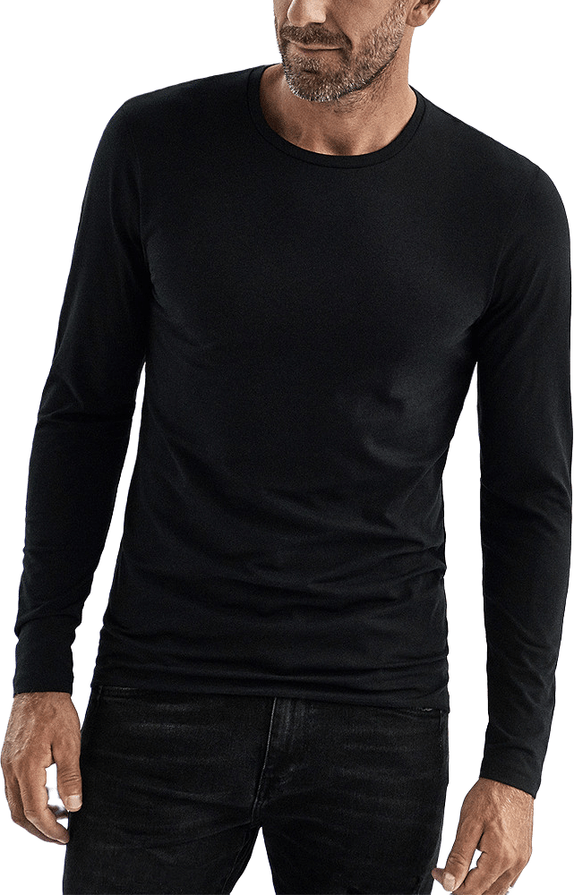 Crew Neck Longsleeve, från Bread & Boxers, i färgen Darknavy.