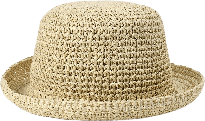 Flätad solhatt ESTER, från Å WOMAN, i färgen Natur.