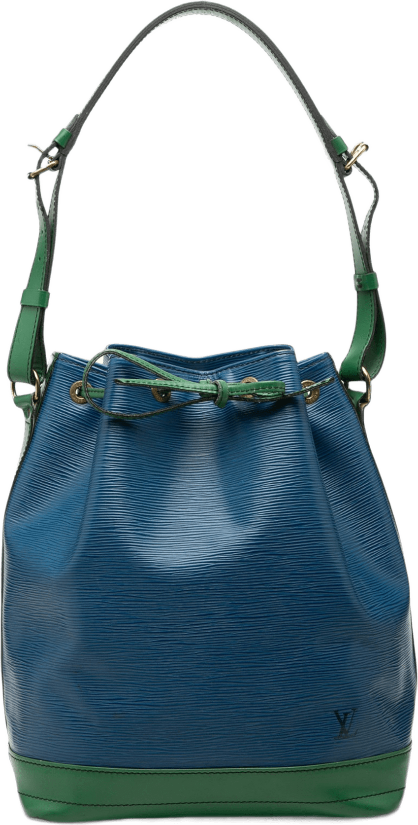 Louis Vuitton Epi Bicolor Noe Gm, från Luxclusif, i färgen blue.
