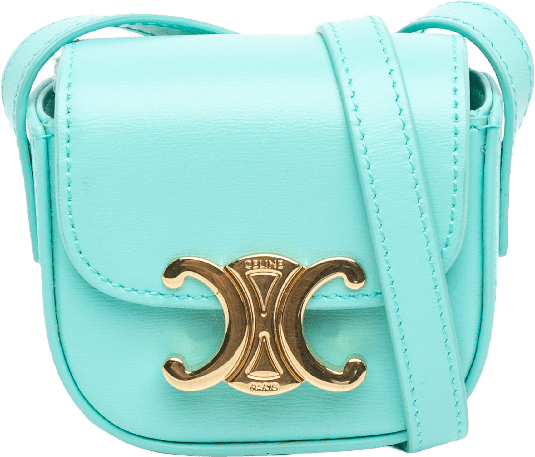 Celine Mini Calfskin Triomphe Crossbody