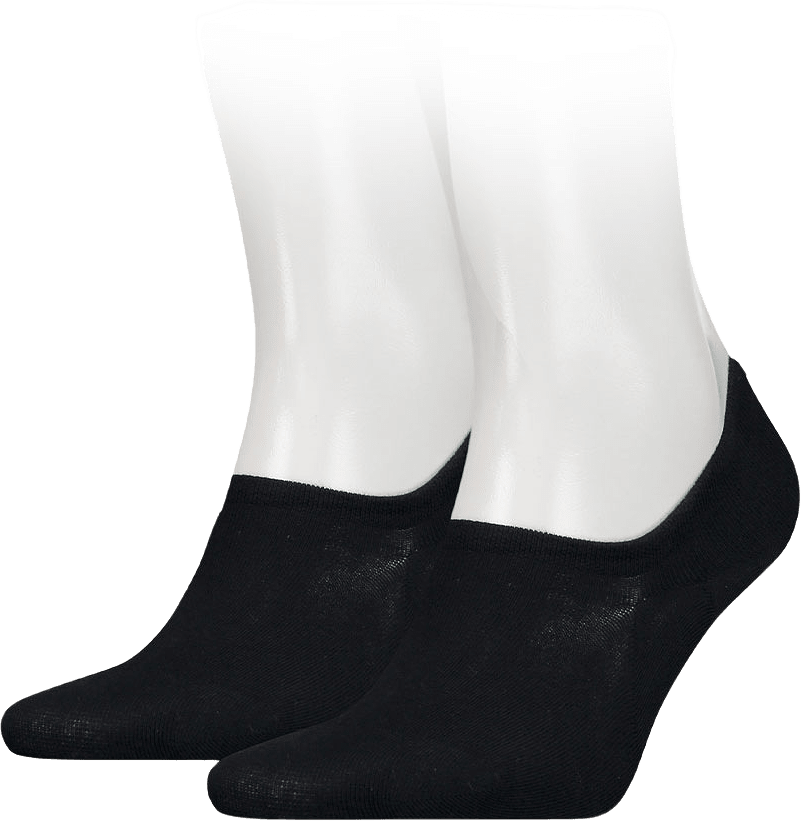 Mens Footie Socks 2-pack, från Tommy Hilfiger, i färgen Black.