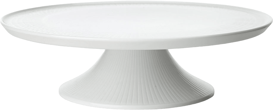 Tårtfat Swedish Grace, 31 cm, från Rörstrand, i färgen Snö.
