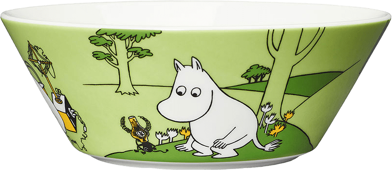Muminskål, Ø 15 cm, från Arabia, i färgen Mumintrollet.