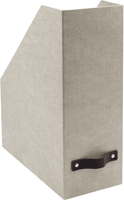 Tidskriftssamlare Estelle, från Bigso Box of Sweden, i färgen Linen.