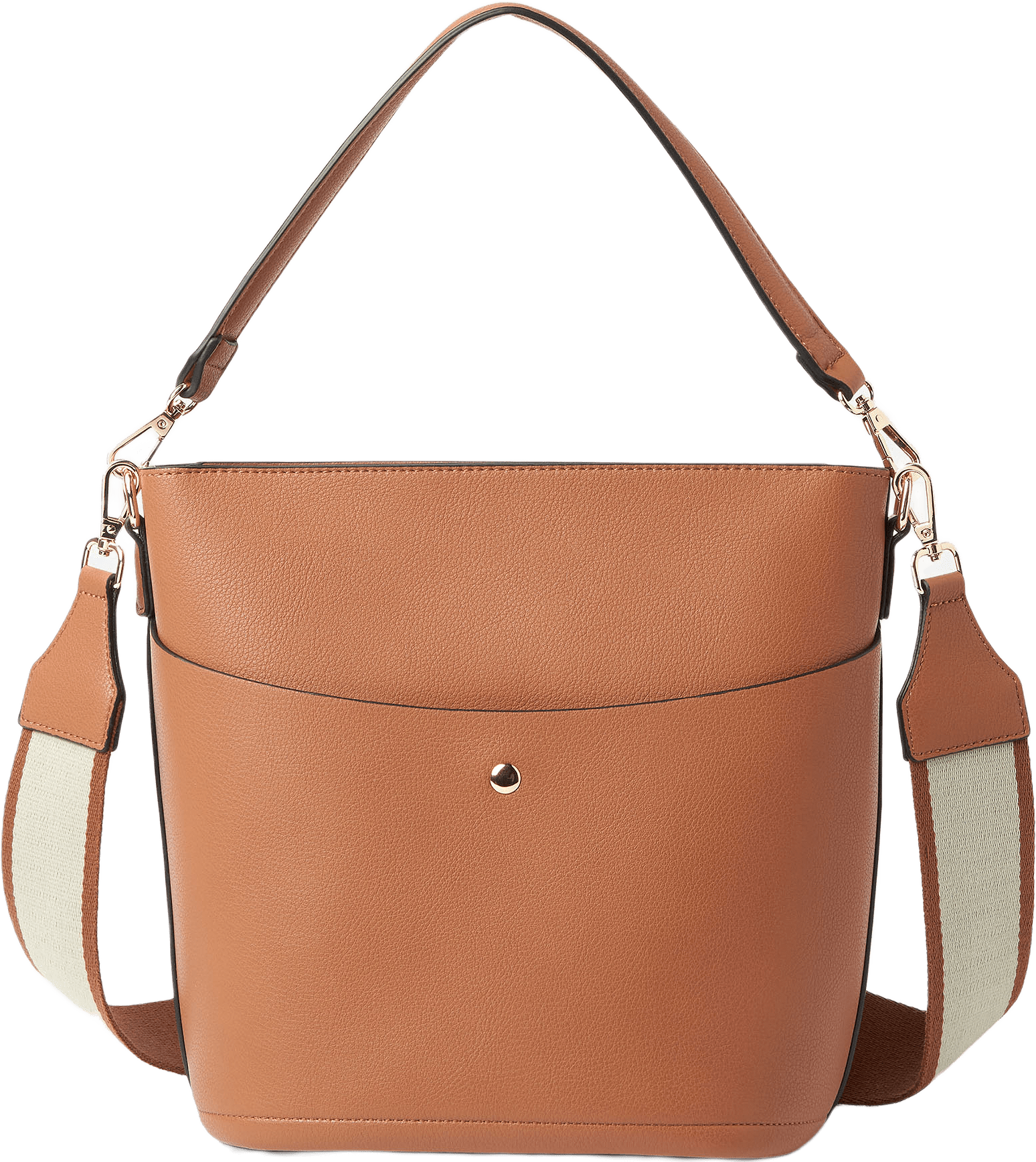 Bucket bag ERIN, från Å WOMAN, i färgen Cognac.