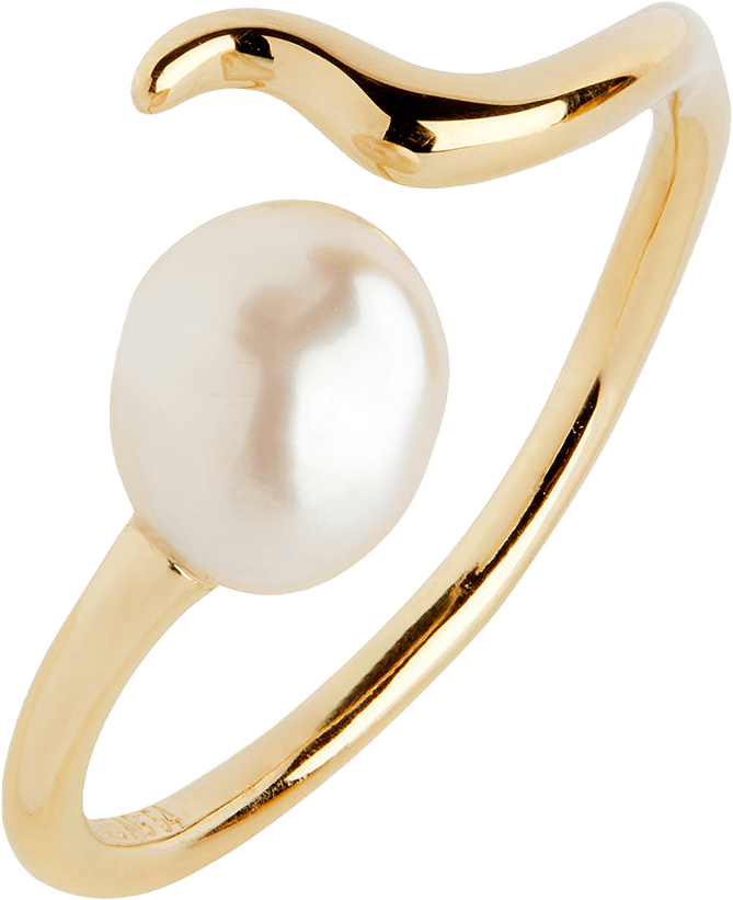 Ring Moonshine, från Maria Black, i färgen Gold.