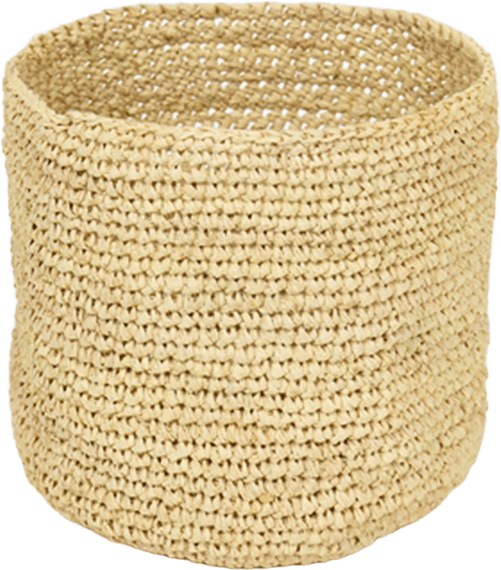 RAFFIA Korg S, natur, från A World of Craft, i färgen Vit.