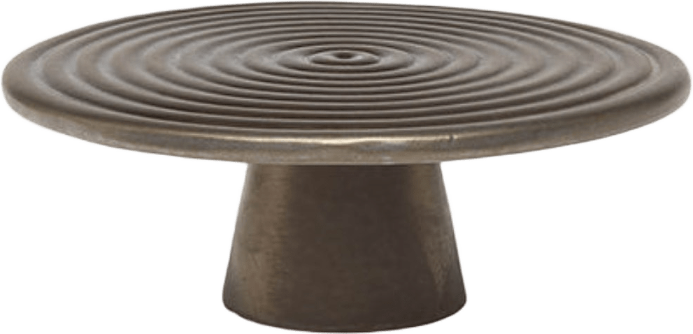 Uppläggningsfat Platinum Matt 20ø, från Dutchdeluxes, i färgen gold.