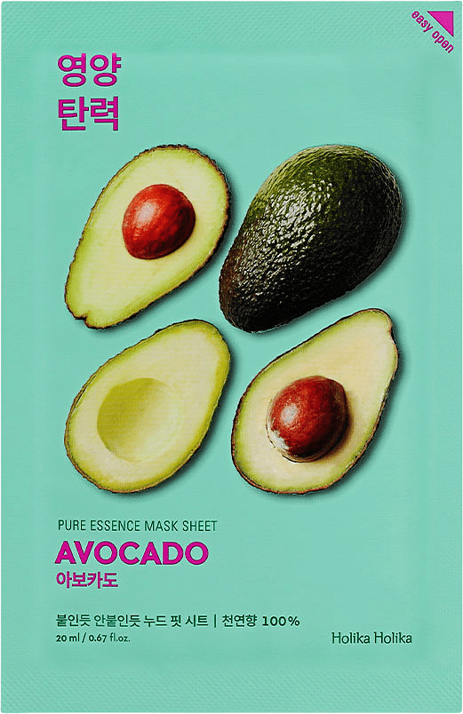 Pure Essence Mask Sheet - Avocado, från Holika Holika.