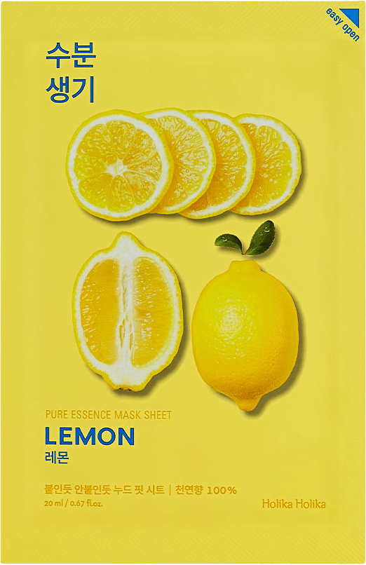 Pure Essence Mask Sheet - Lemon, från Holika Holika.