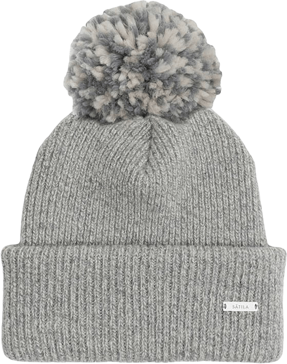 Karin Beanie, från Sätila, i färgen Grey Melange.