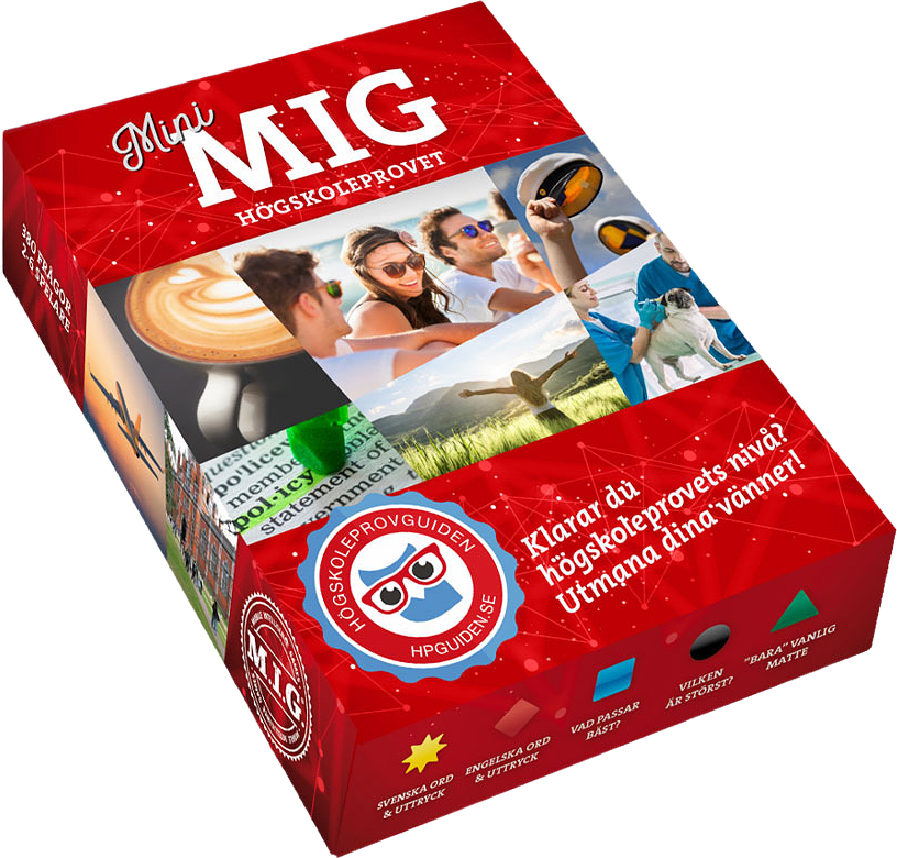 Mini MIG Högskoleprovet, från M.I.G, i färgen Röd.