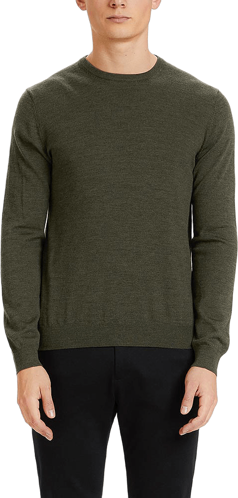 Pullover Margrate Knit, från Matinique, i färgen Forest Night.