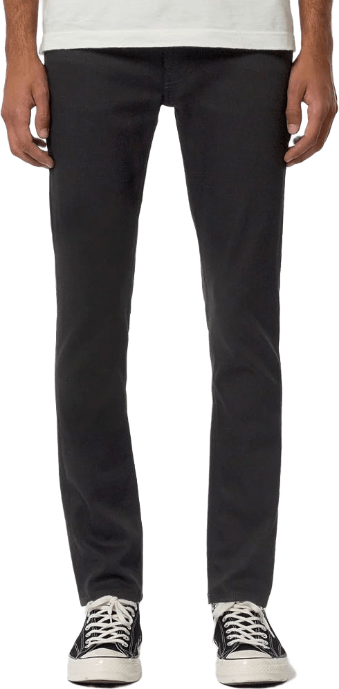 Jeans Lean Dean, från Nudie Jeans, i färgen Dry Ever Black.