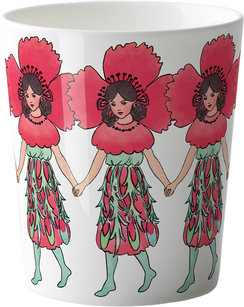 Elsa Beskow Mugg 28cl Poppy, från Design House Stockholm.
