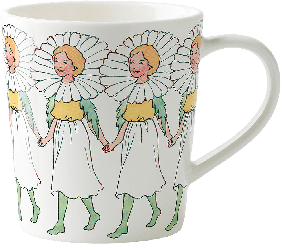 Elsa Beskow Mugg 40 cl with handle Marguerite