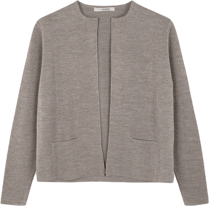 Cardigan Sense, från Sibin Linnebjerg, i färgen Dark Sand.