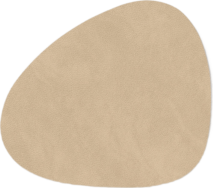 Glasunderlägg, Curve Nupo, från LindDNA, i färgen Sand.