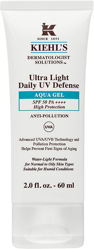 Ultra light daily UV-defense Aqua gel SPF 50+++, från Kiehls.