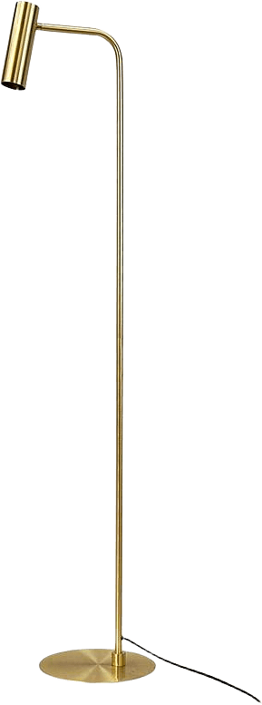 Skagerrak Floor Lamp, från Dyberg Larsen, i färgen brass.