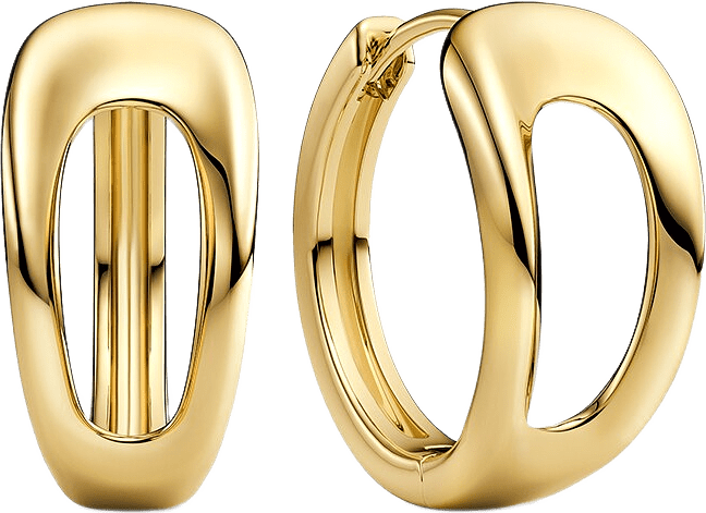 Borsa Creolo Earrings, från Sif Jakobs Jewellery, i färgen gold.