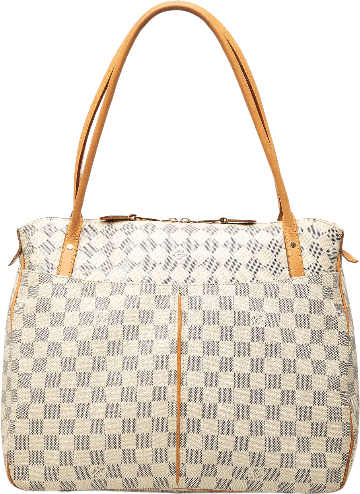 Louis Vuitton Damier Azur Figheri Gm, från Luxclusif, i färgen vit.