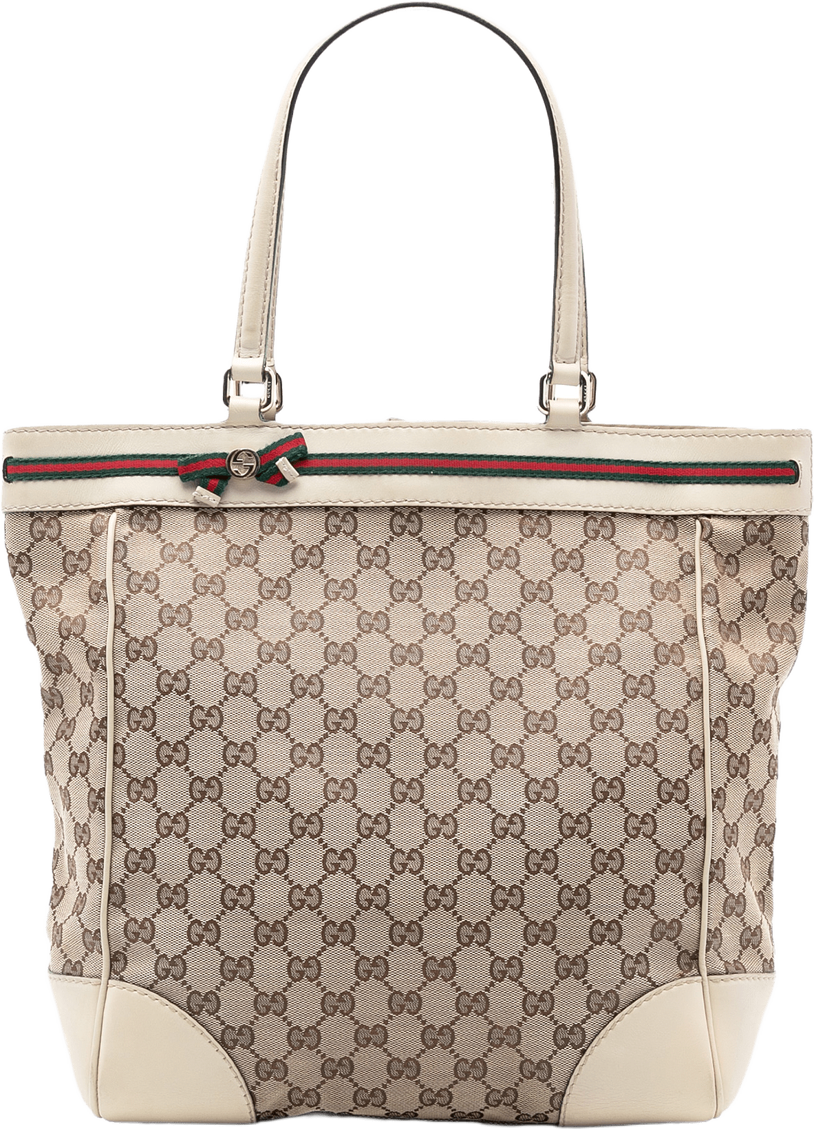Gucci Gg Canvas Mayfair Tote, från Luxclusif, i färgen beige.