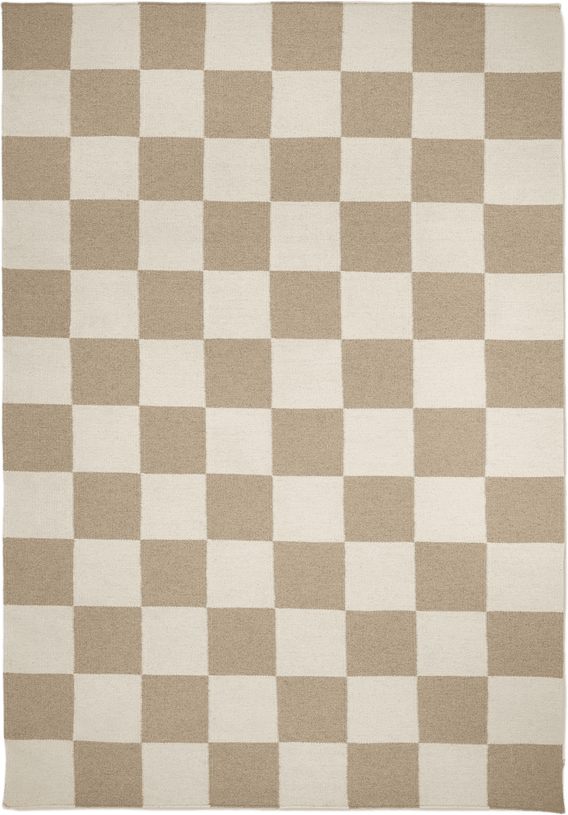 Matta Squares 170x230, från Classic Collection, i färgen vit/natur.