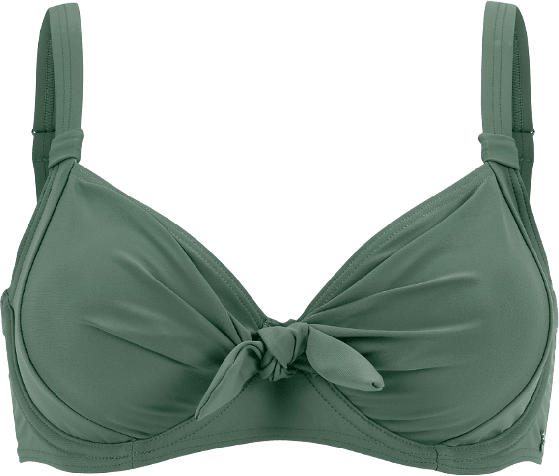 Bahamas Excellent Bikini-bh Med Bygel, från Swegmark, i färgen olive green.